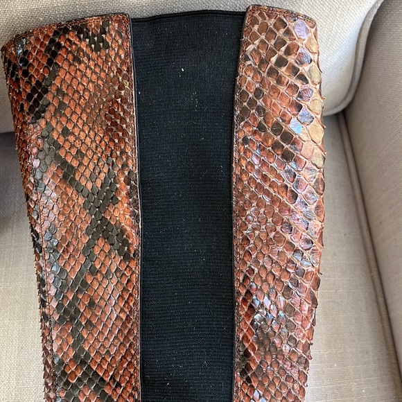 Dolce & Gabbana Genuine Snakeskin Boots Size 37 - Picture 2 of 9